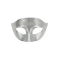 Silberne PVC Maskenball Maske Venezianische Party Augenmaske Damen Festival Kostüm - Silber