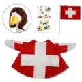 23 Pollici Vestito Oca Coppa Del Mondo Bandiera Svizzera Costume Festa Decor Set - Svizzera