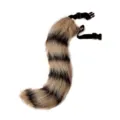Faux Fur Animal Tail Cosplay Costume Accessory with Adjustable Strap for Halloween Party - Cat Tail