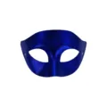 Blaue PVC Maskerade Augenmaske für Damen, sexy Party Kostüm Venedig Stil Gesichtsaccessoire. - Blau