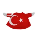Türkei Flagge Gans Outfit Rot Weiß Rasen Gans Statue Kostüm Garten Hof Dekoration - Einheitsgröße / Türkei