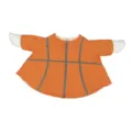 Funny basketball costume for pet goose, orange sportswear apparel with white wings for cute look. - Basketball