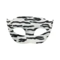 Zebra muster Maskerade Maske Halbgesicht Augenmaske für Halloween Party Kostüm Cos Zubehör - Flacher Kopf Zebramuster