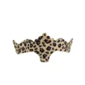 Maschera da festa in PVC con stampa leopardata corona accessorio per feste in maschera. - Onda Marrone Scuro