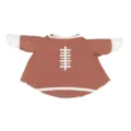 Funny football jersey outfit for porch goose, brown rugby sport costume variant, soft fabric. - Football Mom Style