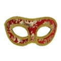 Rood gouden masquerade masker half gezicht oogmasker voor feestje Halloween optreden rekwisieten. - Rood (Verbeterd)
