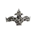 Maschera PVC stampa leopardo festa corona accessorio carnevale mascherata puntello - Freccia Nero Marrone