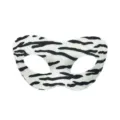 Zebra Muster Halbgesicht Maske Halloween Kostüm Party Tier Augenmaske Maskerade Cosplay - Zorro-Stil Zebramuster