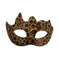 Leopard print Muster Maske, stilvolle halbe Augenmaske fuer Halloween Kostuem Partys. - Vielhorn Leopardenmuster
