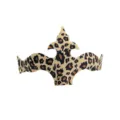 Stampa leopardata PVC occhiali accessorio maschera carnevale costume festa performance - Freccia Marrone Scuro