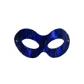 Blue snake pattern masquerade mask, half face party ball costume decoration prop variant - Dark Blue
