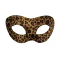 Schicke Leopardenmuster Maske Halbgesicht Augenmaske für Kostüm und Party Requisite - Zorro-Stil Leopardenmuster