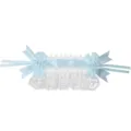 Dolce accessorio per capelli lolita nastro blu pizzo bianco fiocco per festa cosplay - Blu