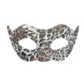 Leopardenmuster Halbgesicht Maske für Halloween Kostüm Party, stilvolle Tier Augenmaske. - Schönes Mädchen Tigermuster
