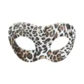 Leopard Muster Halbgesicht Maske Tier Kostüm Augenmaske für Halloween Maskerade Party - Zorro-Stil Tigermuster