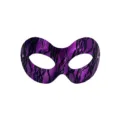 Purple lace masquerade mask for Halloween party costume half face decorative props - Purple