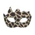 Halloween Tierprint Halbgesicht Maske Maskerade Party Kostüm Cosplay Neuheit Augenmaske - Vielhorn Giraffenmuster