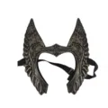 Valkyrie winged crown mask for cosplay, vintage warrior headdress for Halloween party props. - Vintage Copper