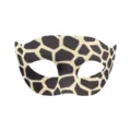 Tierprint Maskerade Maske Halbgesicht Augenmaske fur Halloween Party Kostum Verkleidung. - Flacher Kopf Giraffenmuster