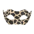 Giraffenmuster Halbgesicht Maske Kostüm Maskerade Party Augenmaske Zubehör Halloween - Schönes Mädchen Giraffenmuster
