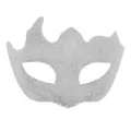 Masque demi-visage a paillettes argentees pour fete carnaval deguisement bal masque - Argent