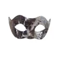 Halloween TierMuster schimmernd halb Gesicht Maske Maskenball Party Dekoration Augenmaske - Kleine Schönheit - Braun Schwarz Weiß Dreifarbiges Krokodilmuster