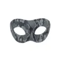 Halloween Maskerade Halbgesicht Tierprint Augenmaske Party dekorative mysteriöse hochwertige - Zorro - Schwarz Grau Schlangenmuster-Imitat