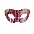 Rote Schwarze Tierdruck Maske Karneval Halbe Gesicht Maske fur Party Dekoration Neu - Zorro - Rot Silber Schwarz Dreifarbiges Krokodilmuster