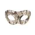 Schlangenmuster Maskerade Halbgesicht Augenmaske Halloween Party Kostüm Maske Requisite Neu - Klassische Augenmaske (Braun-Weiß Schlangenmuster-Imitat) / Braun Weiß