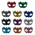 Maschera Mezzo Viso Paillettes PVC Retrò Mascherata Festa Halloween Cosplay Costume - Colore personalizzato