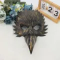 Halloween raaf masker vogel snavel half gezicht masquerade feest kostuum accessoire prop - Goud