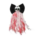 Halloween Totenkopf Haarschleife mit blutiger Franse Goth Party Kostüm Haar-Accessoire - Blutige Haarklammer