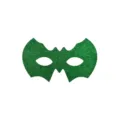 Green glitter bat mask for carnival parties, masquerade, and festive dress-up events. - Green