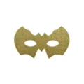 Gold glitter bat mask masquerade eye mask for carnival party costume dress up accessory - Gold