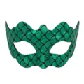 Groene zeemeermin schubben masker PVC glanzende feest oogmasker verkleed partij rekwisiet - Groen
