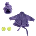 Niedliches lila Plüsch Bademantel Outfit und Spa Set für Garten Gänse Dekoration Kostüm. - Lila