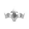 Silver PVC princess mask crown party masquerade costume accessory decorative props - Silver