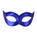 Masque demi-visage PVC métallique bleu sexy accessoire de déguisement de fête bal. - Style Princesse PVC (Bande Élastique Réglable) / Bleu
