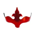 Mascara de corona de princesa de PVC rojo para fiestas, bailes de mascaras y eventos. - Rojo