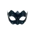 Mascara de PVC negro para mujer sexy fiesta de Halloween disfraz antifaz misterio - Negro / Banda Elástica Ajustable