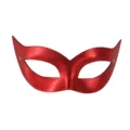 Masque de mascarade rouge demi-visage sexy fête costume masque pour les yeux en PVC - Style Princesse PVC (Bande Élastique Réglable) / Rouge