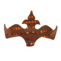 Karneval Pailletten Krone Maske Party Kostuembestandteil glänzendes Festival Kopfschmuck - Orange