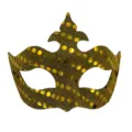 Goldene Pailletten Maskerade Maske fur Damen, Halbgesicht Party Augenmaske fur Karneval. - Gold