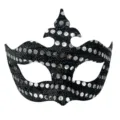 Schwarze Pailletten Maskerade Maske fur Damen Party Halloween Kostum Augenmaske Dekor - Silber Schwarz