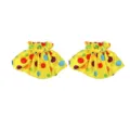 Cuello de payaso amarillo con lunares de colores, accesorio de disfraz de fiesta variante. - Mangas de Payaso