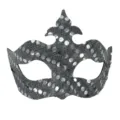 Silber Pailletten Maske Karneval Maskerade Augenmaske Halloween Party Kostüm Accessoire - Silber