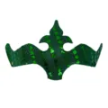 Grüne Pailletten Maske Karneval Party Halb Gesicht Krone Diadem Kostüm Zubehör Requisite - Grün