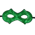 Green sequin masquerade mask party eye mask for holiday celebration and carnival events. - St. Patrick's Mask Style B
