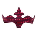 Burgunderrote Pailletten Halbgesicht Maske Karneval Maskerade Party Kostüm Requisite Rot - Fuchsia