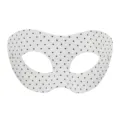 Weißer Pünktchen Maskenball Maske Halbgesicht Party Augenmaske Kostüm Zubehör Variante - Großer Zorro / Weiß